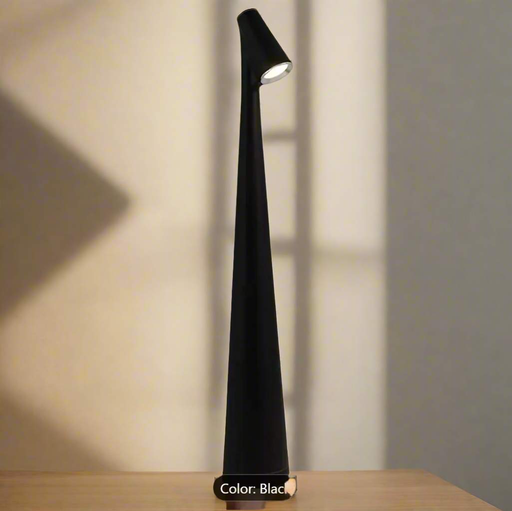 Rechargeable LED Touch-Control Table Lamp with Three Adjustable Colors