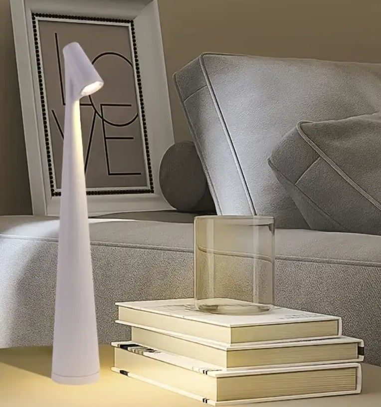 Rechargeable LED Touch-Control Table Lamp with Three Adjustable Colors