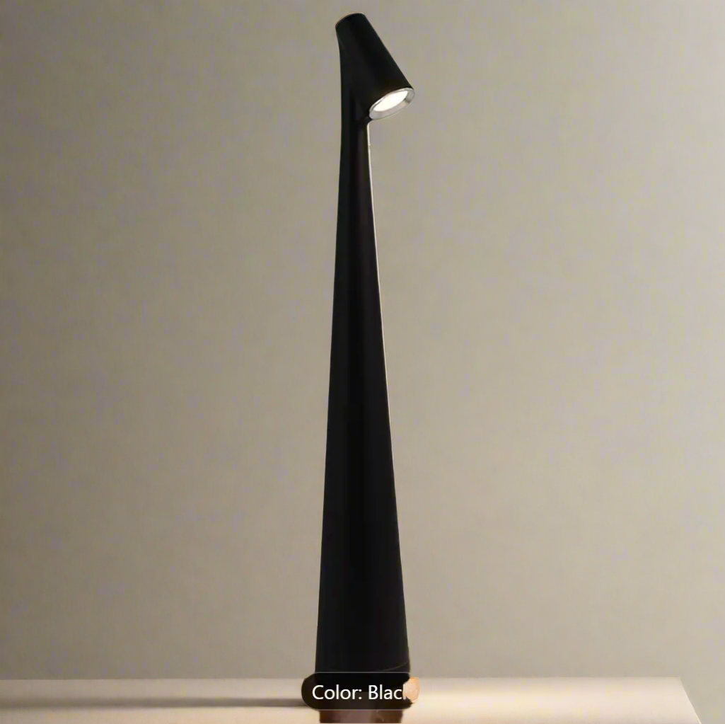 Rechargeable LED Touch-Control Table Lamp with Three Adjustable Colors